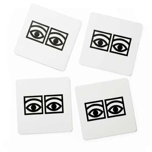 glasunderlägg design svart och vit