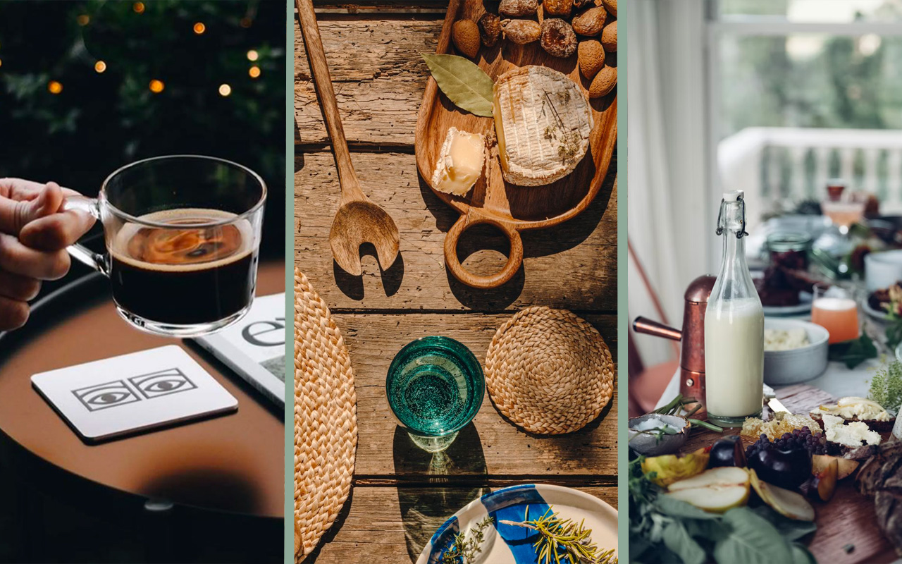 8 glasunderlägg för sommarens dukningar