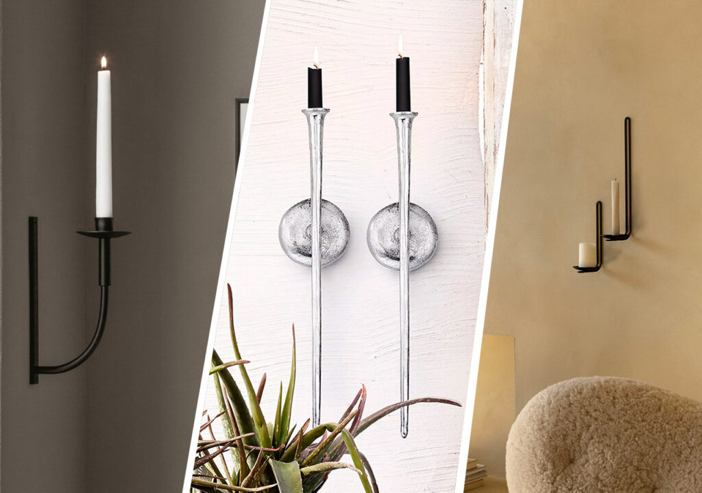 väggljusstake rund i massing och rund