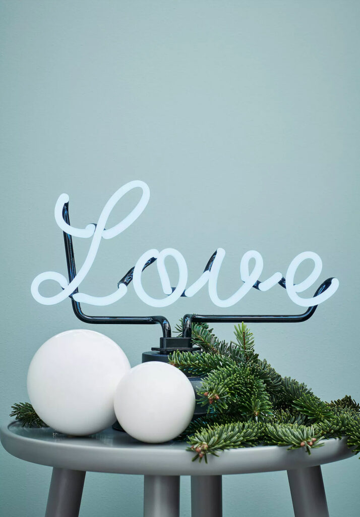 neonlampa neonskylt text love LED