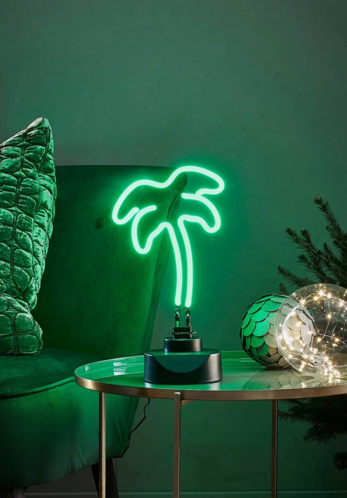 neonlampa neonskylt palm LED