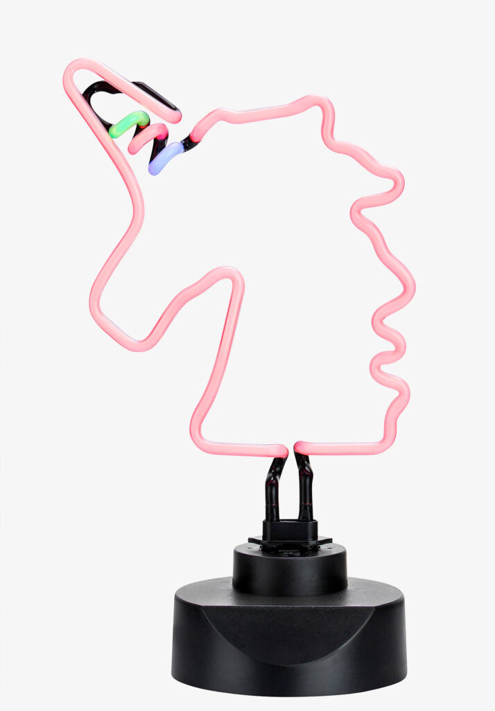 neonlampa neonskylt enhorning LED