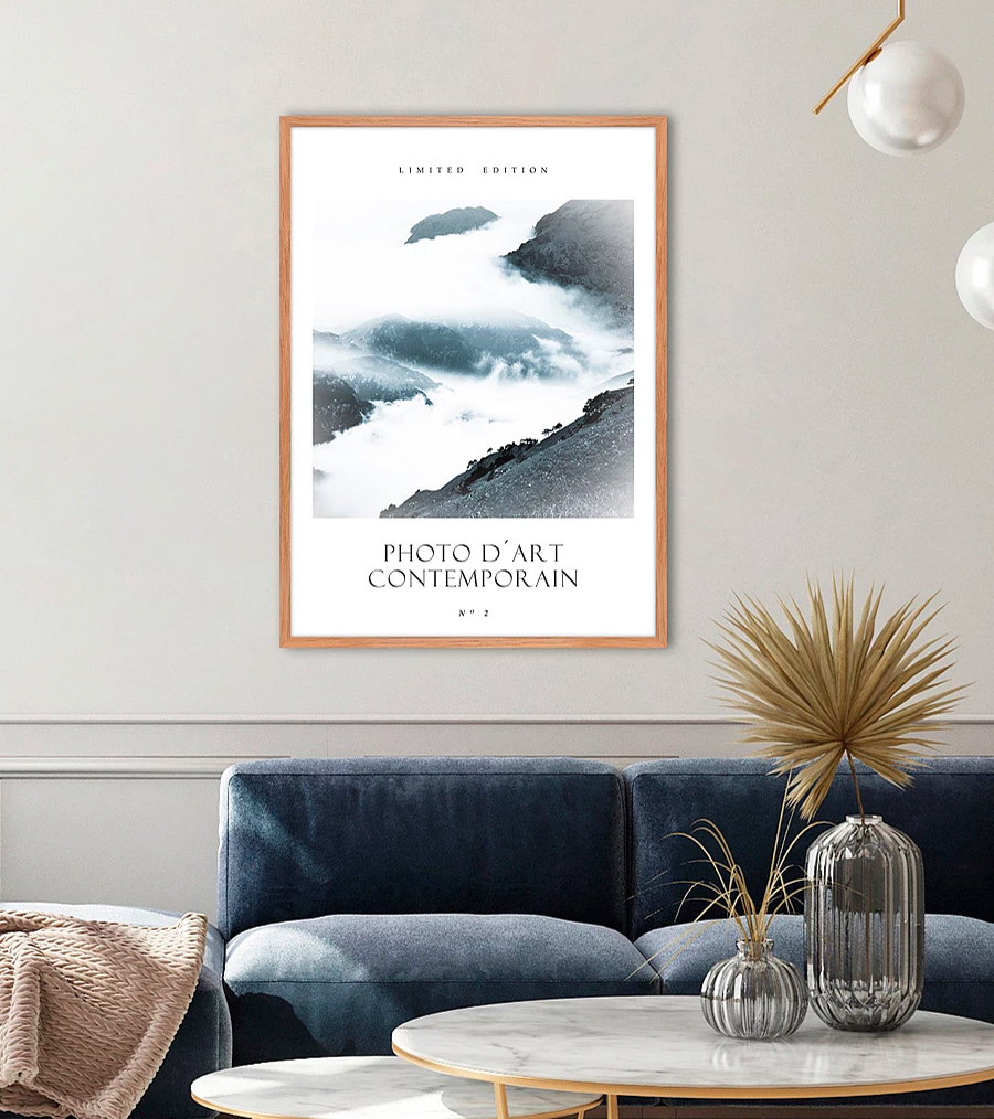 billiga och populara prints och posters berg och moln