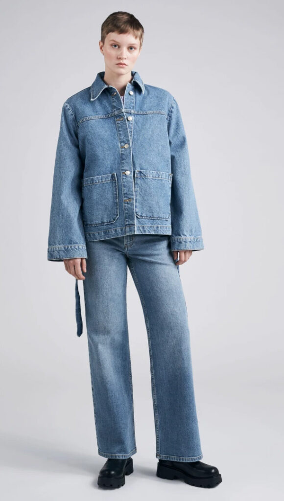 jeansjacka oversized