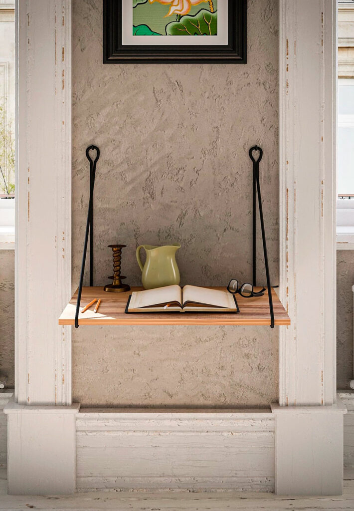 litet skrivbord vagghangt