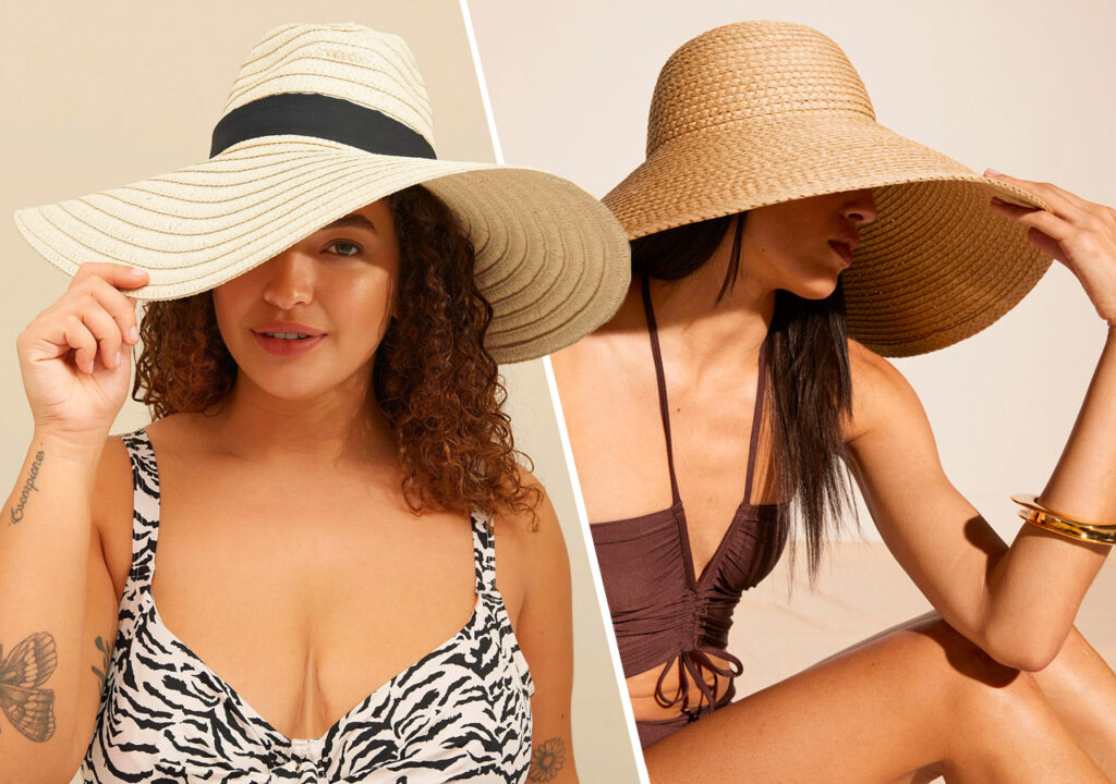 Solhatt strahatt och fiskarhatt for dam