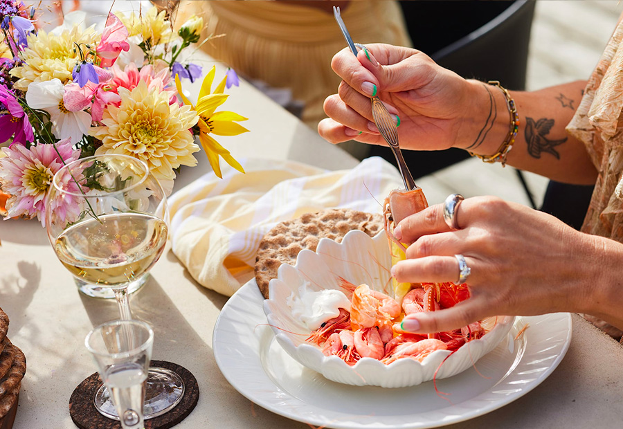 skaldjursbestick till kraftskiva 2023