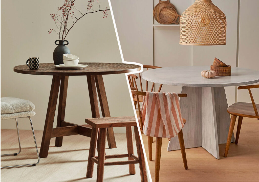 runt matbord inspiration och dekoration