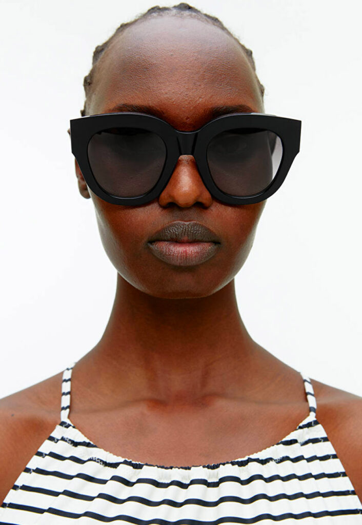 stora solglasogon cat eye