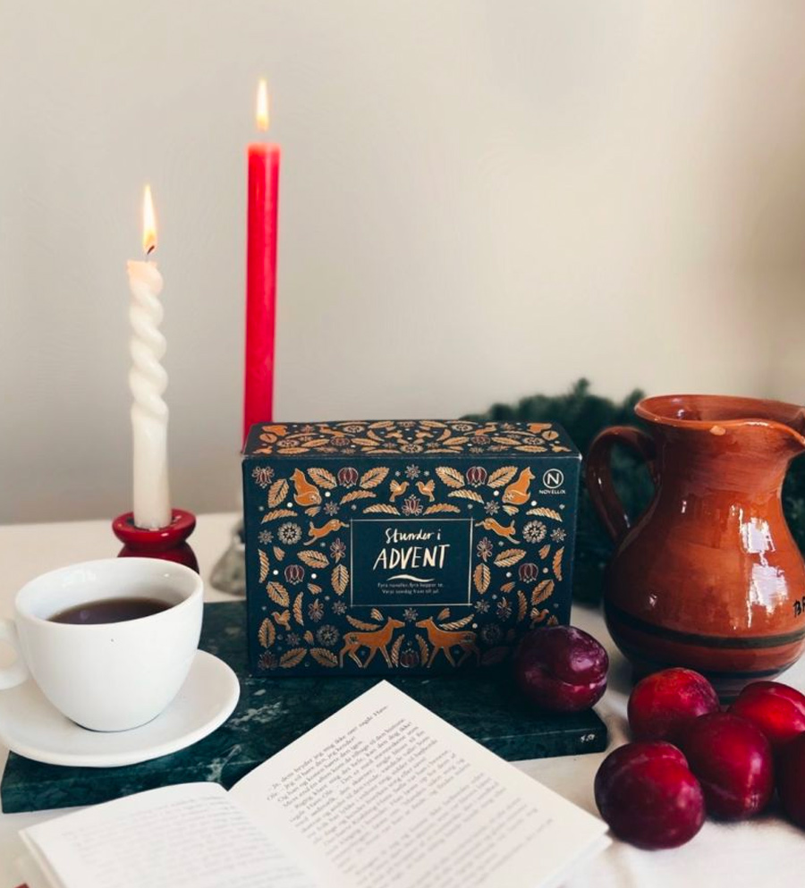 atbar julkalender adventskalender med te och bocker
