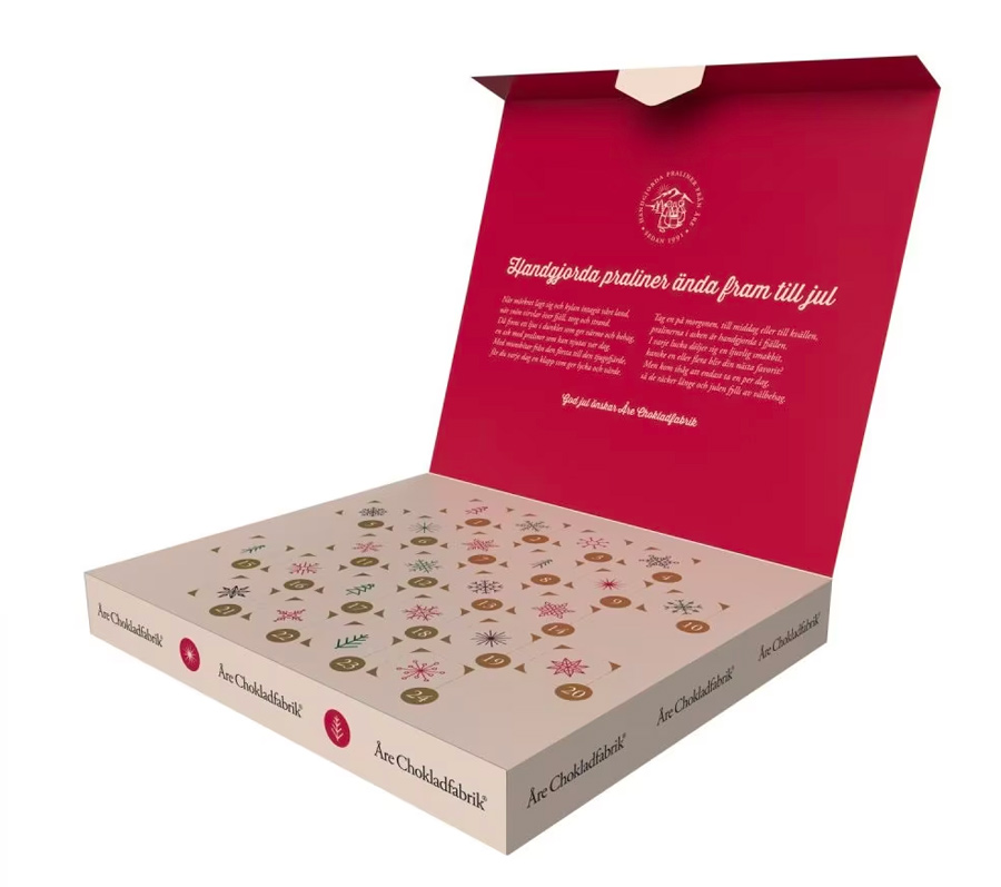 lyxig chokladkalender atbar julkalender 2023