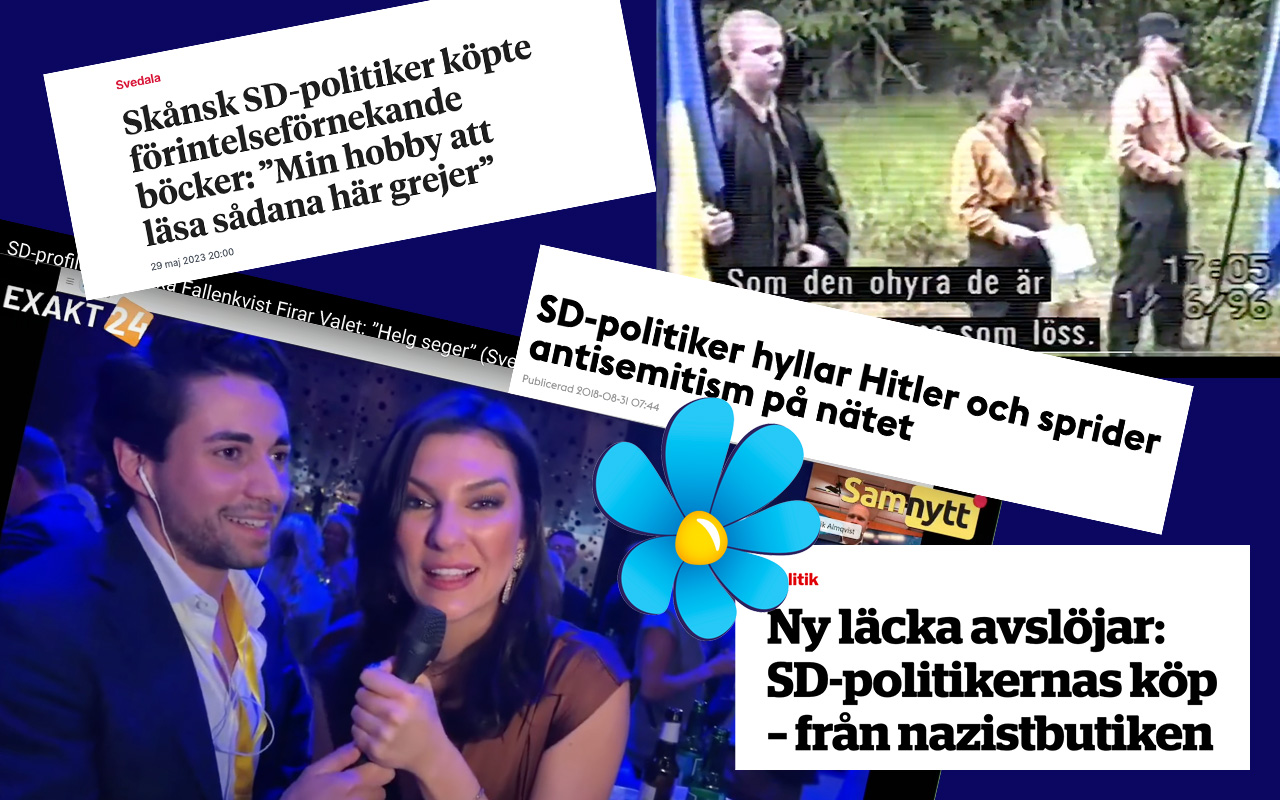 Sverigedemokraterna säger sig vilja stoppa antisemitism – men här är 8 bevis på motsatsen