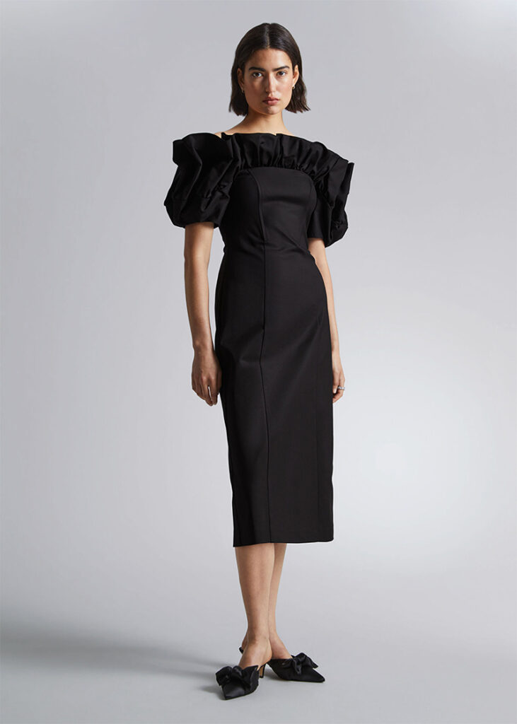 off shoulder klänning