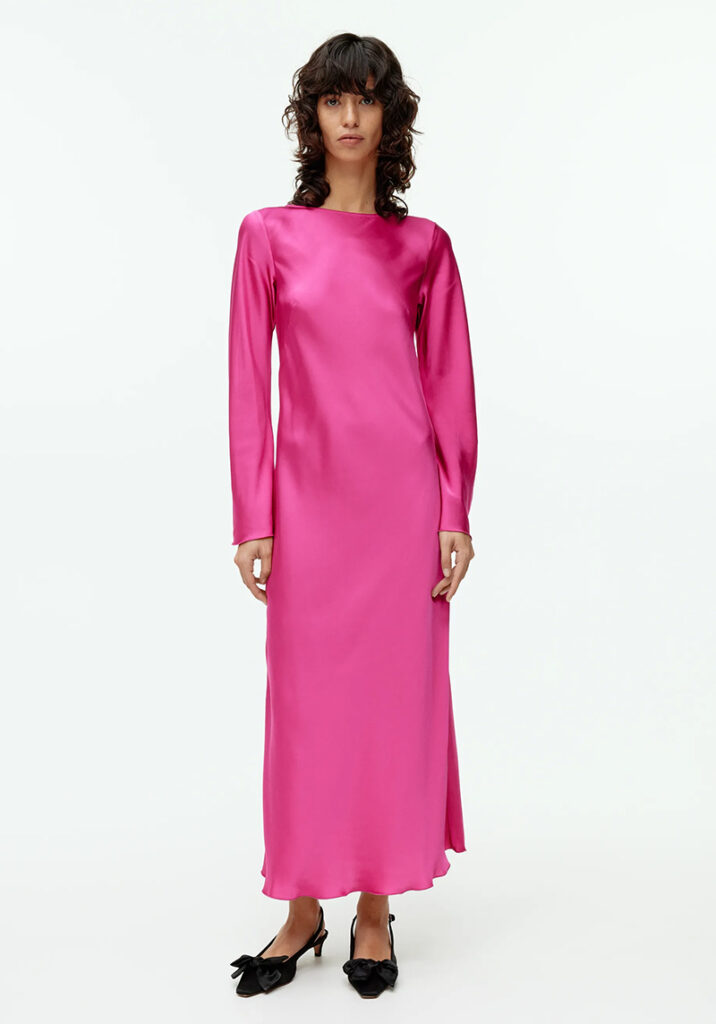 nyarsklanning dam med glitter rosa