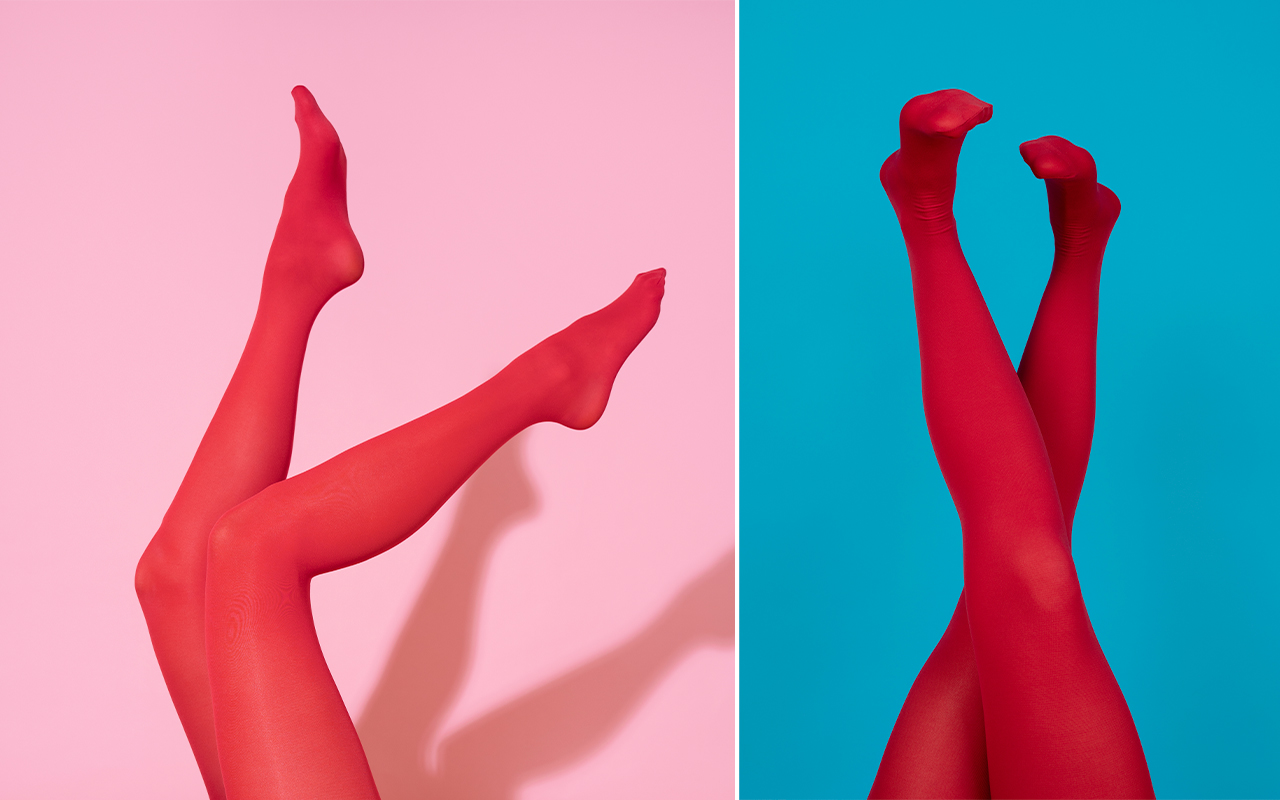 Vi suktar efter röda strumpbyxor – här är några par att klicka hem direkt