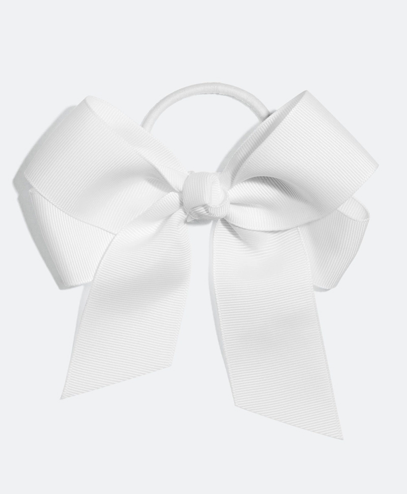 håraccessoarer vit rosett snodd