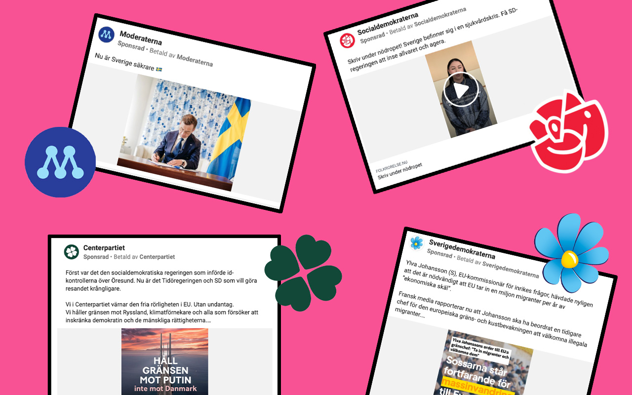 Hela listan: målgrupperna partierna riktar sig till i Facebook-annonser