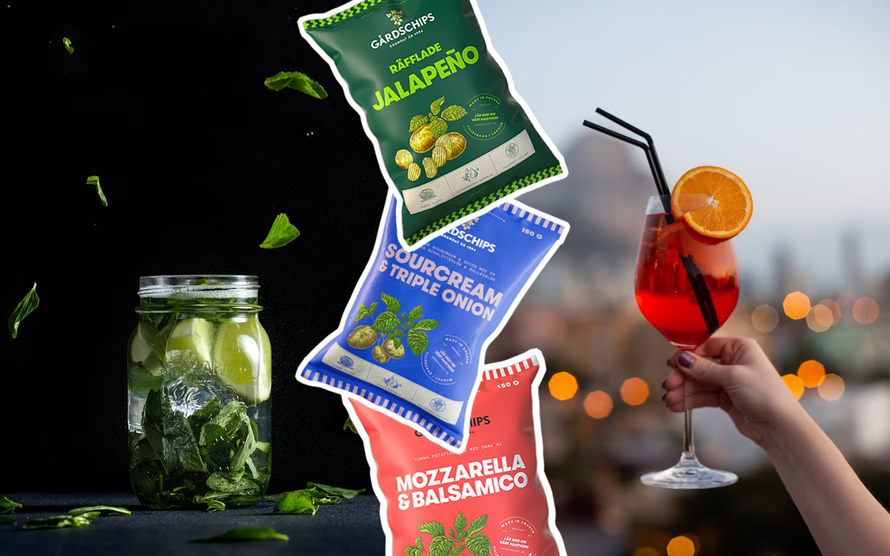 Så matchar du rätt snacks till din vårdrink – 3 salta tips