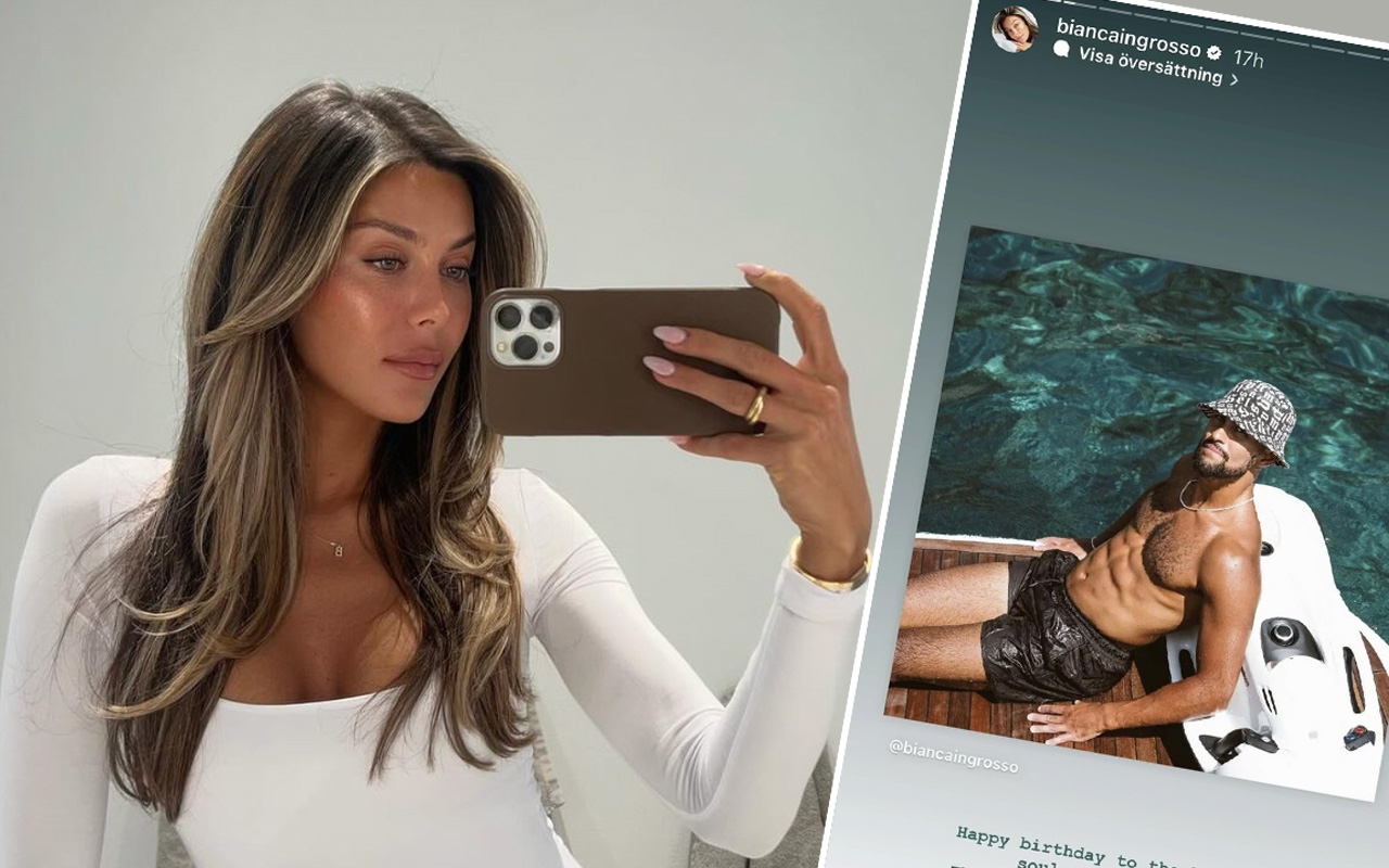 Här visar Bianca Ingrosso upp nya relationen
