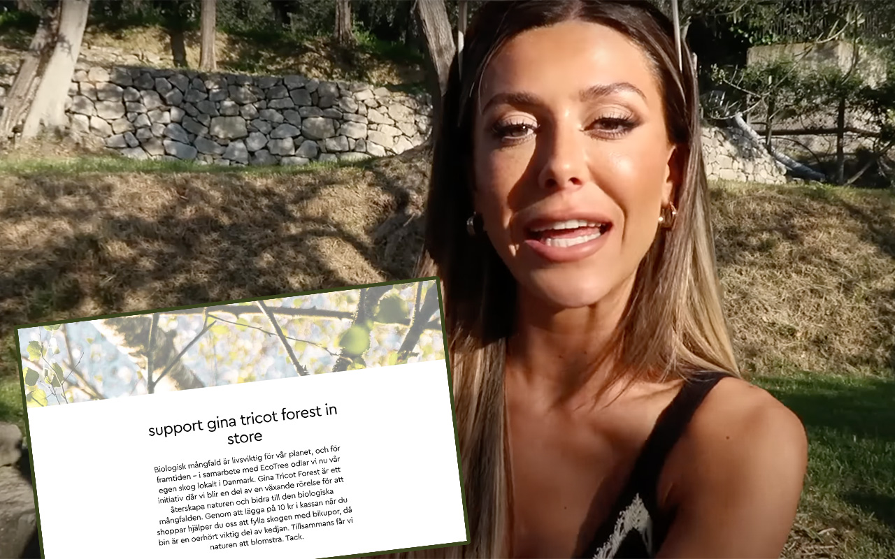 Bianca Ingrosso tjänade miljoner på reklam för Gina Tricots ”skog” – men den var en bluff