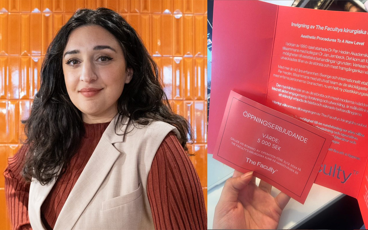 Parisa Amiri fick presentkort på plastikkirurgi i brevlådan – ansvariga: ”Beklagar att det uppfattas på fel sätt”