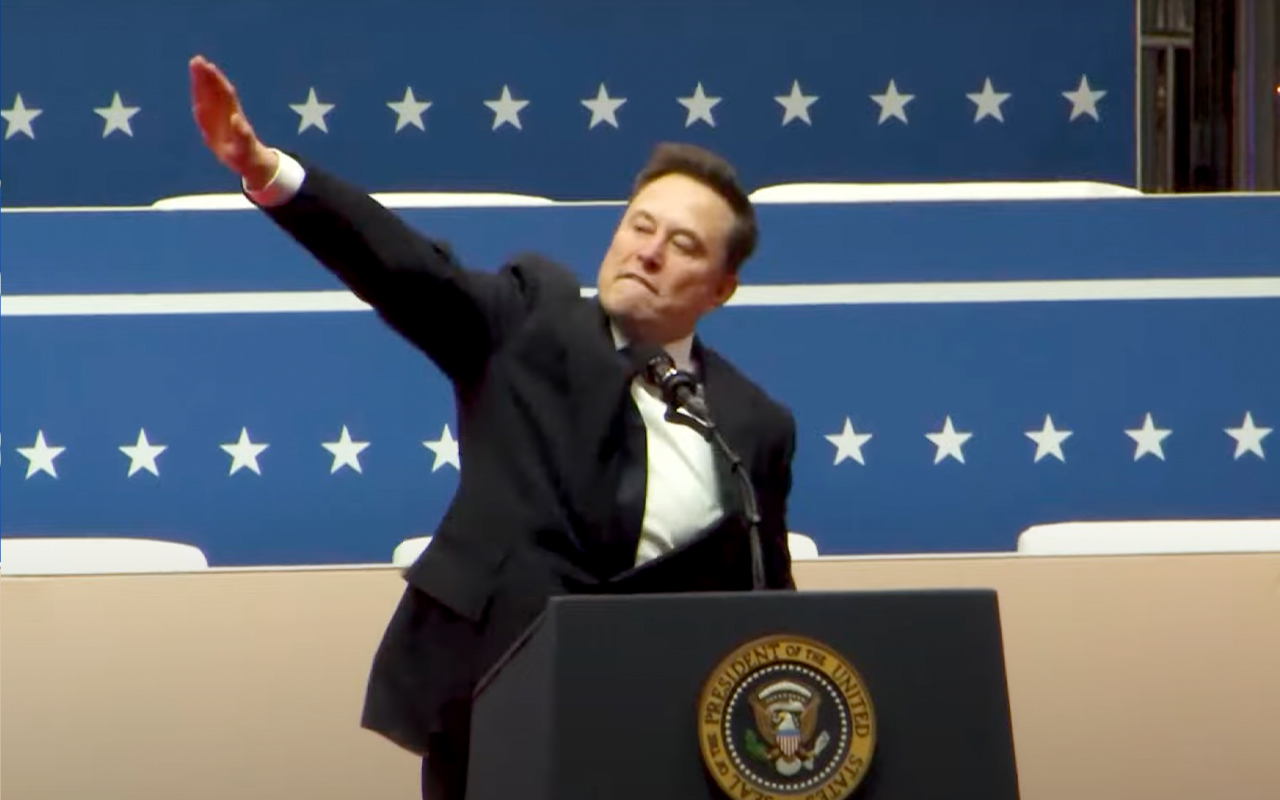 Jo, Elon Musk gjorde en Hitlerhälsning
