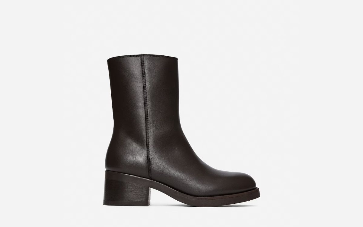 Chunky höstboots i läder