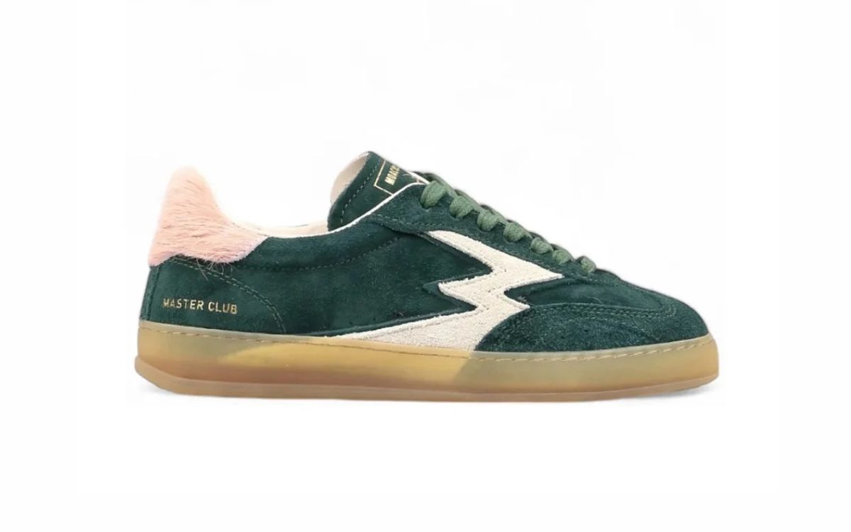 Rosa sneakers med gröna detaljer från Moa Concept