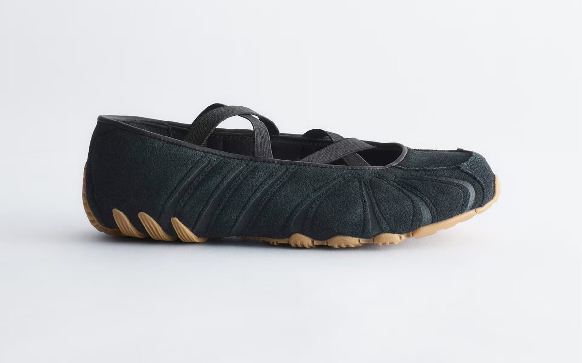Svarta Adidas Ghost Sprint ballerinasneakers för dam
