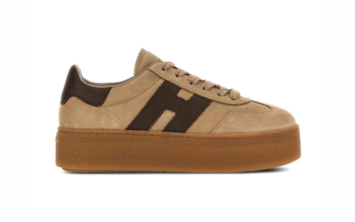 Mörkbeige Hogan Cool sneakers för dam hösten 2026