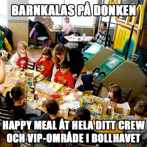 barnkalas McDonalds