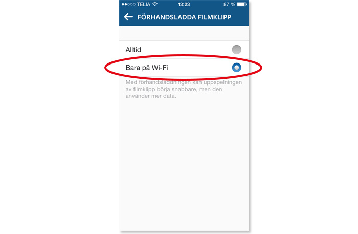 Instagram-knep
