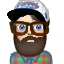 Hipster som emoji
